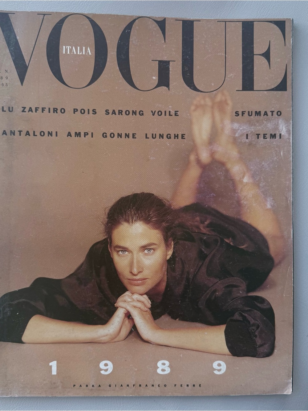 VOGUE Italia 465 January 1989 Evangelista McGrotha Young Watson Demarchelier
